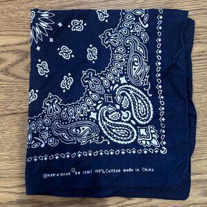 23 Navy Blue Handkerchiefs Classic Pattern